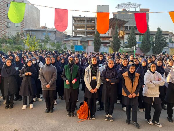صبحگاه در مدرسه حضرت خدیجه (س) گرگان