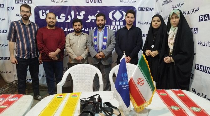 خبرنگاران پانا این شب ها راوی میدان در موکب اداره کل آموزش و پرورش