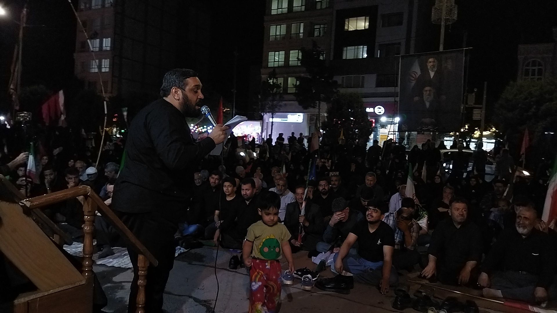 مراسم شب دوم محرم در بلوار فضل نیشابور-۱