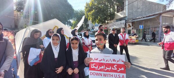راهپیمایی روز ۱۳ آبان در شهرستان سملقان