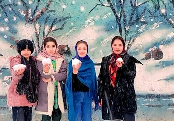 سفیدی برف بر روی منطقه میانکوه