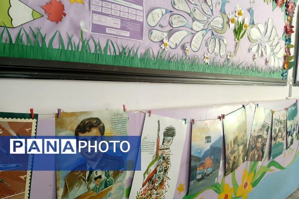 آذین‌بندی مدارس ملارد به رنگ ایثار و حماسه