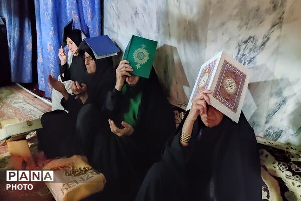 مراسم قرآن به سر در سومین شب قدرمسجد جامع شهر بار 
