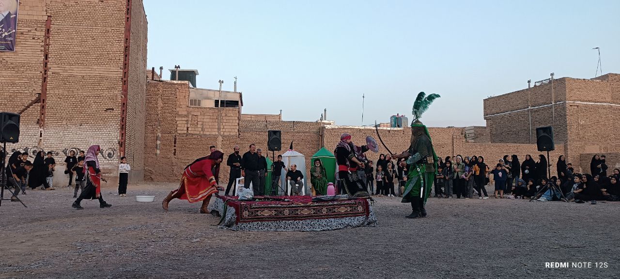 مراسم تعزیه‌خوانی در شهرستان خلیل‌آباد
