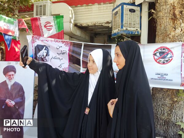 دانش‌آموزان دبستان فاطمه محامی در پویش «حجاب و عفاف» اداره آموزش و پرورش تبادکان درخشیدند