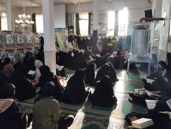 قرائت دعای ام داوود در اعتکاف شهرستان خلیل آباد 