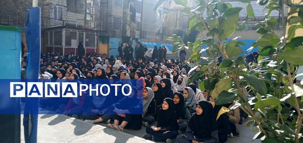 مراسم عزاداری شهادت حضرت فاطمه زهرا(س) در دبیرستان میرزا جعفر سروقد 