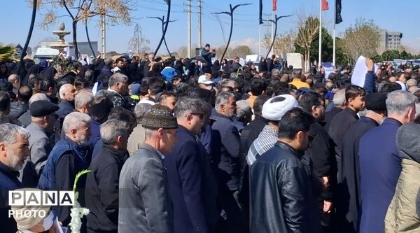 تشییع باشکوه شهدای امنیت آرش نعمتی و محمدرضا ادیبان 