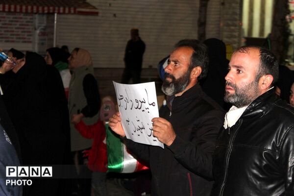 حرکت دسته عزاداری در شهرستان نیشابور