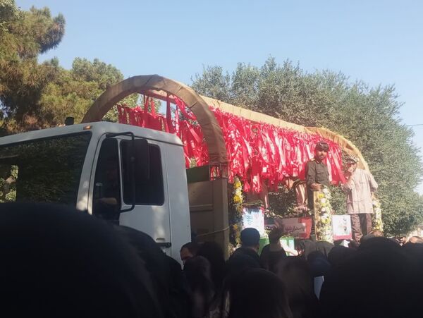 تشییع باشکوه پیکر شهدای مبارزه با اسرائیل در کاشان