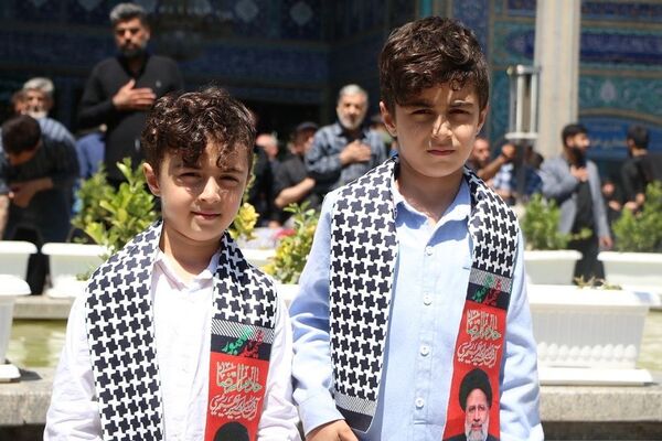 وداع با پیکر مطهر شهید حسین امیرعبدالهیان در شهرستان ری