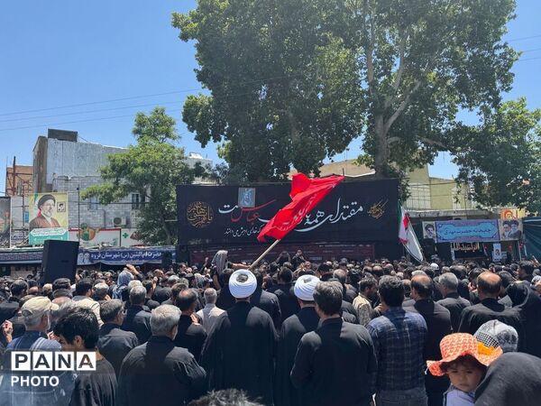 طنین نوای «لبیک یا حسین» در جای‌جای قروه