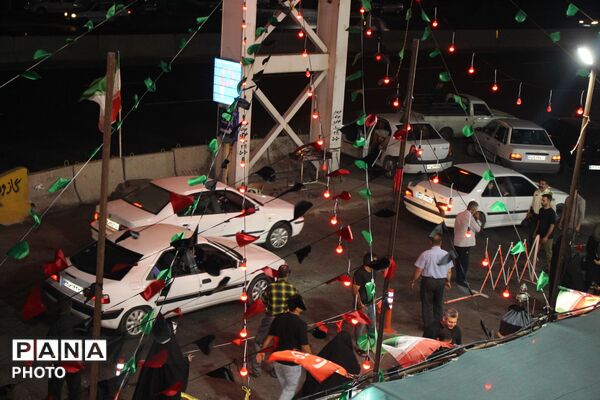 خدمت خادمان موکب بخش تنکمان به زائران رهبر شهید