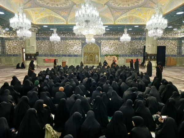 محفل هفتگی هیات «معصومانه» با حضور دختران دبیرستانی در قم