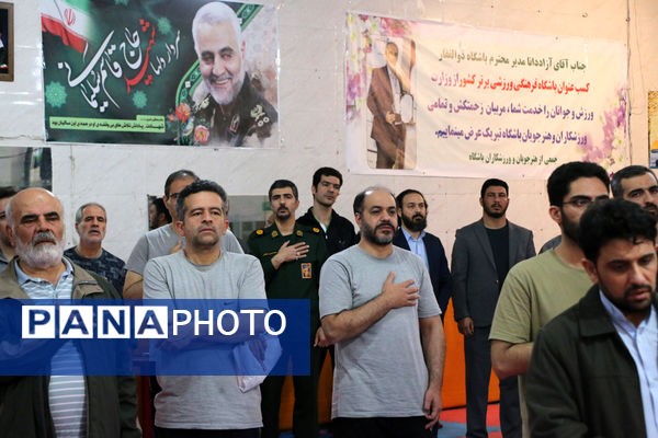 بزرگداشت پنجمین سالگرد سردار شهید سلیمانی در باشگاه ورزشی ذوالفقار قم