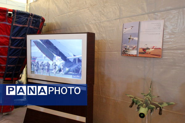 بازدید کاروان راهیان نور خراسان شمالی از نمایشگاه هوافضا خوزستان 