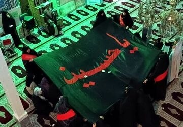 دومین روز اعتکاف دانش‌آموزان معتکف مسجد قمربنی هاشم محمدشهر کرج 