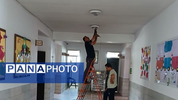 آماده‌سازی دبستان خاکشور مشهد به‌مناسبت آغاز سال تحصیلی