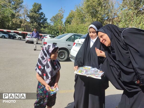 دانش‌آموزان دبستان فاطمه محامی در پویش «حجاب و عفاف» اداره آموزش و پرورش تبادکان درخشیدند