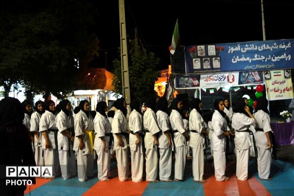 حضور پرشور دانش‌آموزان و فرهنگیان ورامین در موکب شهدای دانش‌آموز و فرهنگی