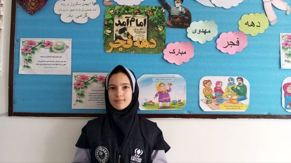 مراسم سالگرد و ورود امام خمینی(ره)و روز جهانی حجاب در دبستان ناهید نخودی 