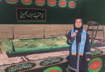 برپایی سفره حضرت رقیه (س) در هنرستان نمونه میرجلیلی