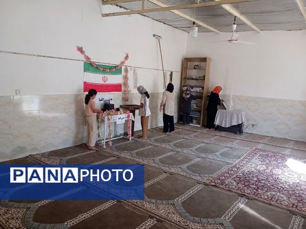 آماده‌سازی نمازخانه‌های مدارس خلیل‌آباد 