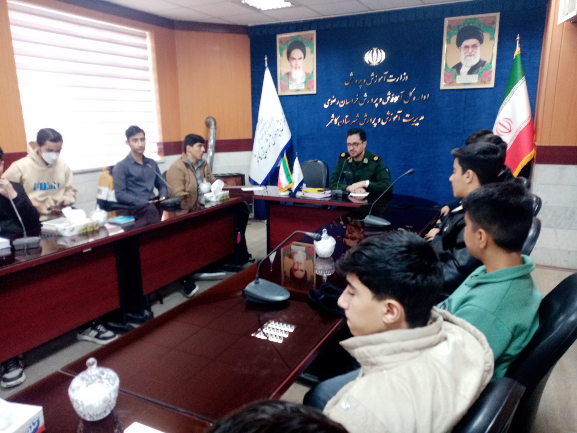 جلسه کمیته پشتیبانی بسیج دانش آموزی حوزه امام جعفر صادق علیه السلام