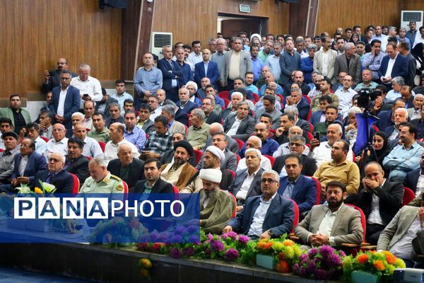 مراسم تکریم و معارفه فرماندار شهرستان لامرد