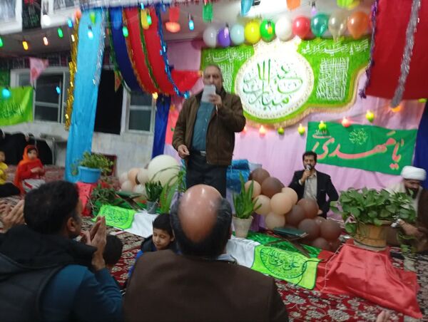 تکیه حسینی غرق در شادی علوی
