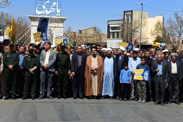 تجلی شکوه راهپیمایی روز قدس در آباده