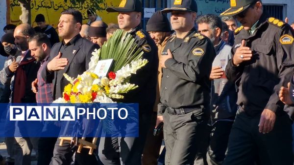 تشییع پیکر شهید ابوالفضل عرب در شهرستان گالیکش