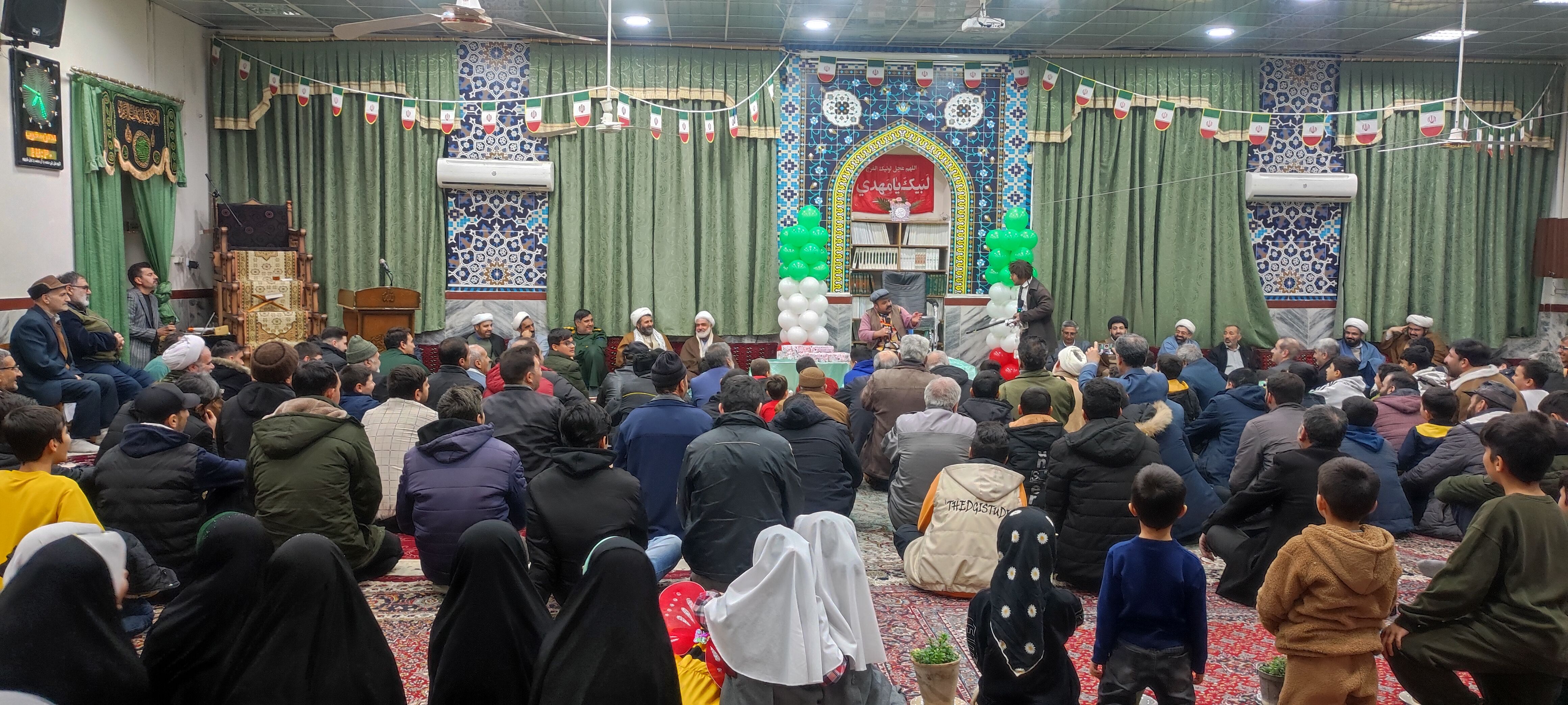 مراسم جشن انقلاب اسلامی در مسجد مسلم بن عقیل شهرستان شیروان