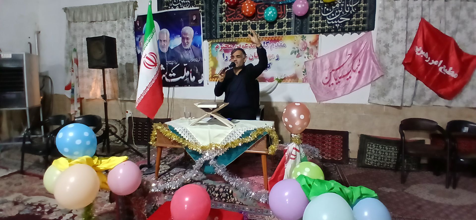 جشن مبعث رسول اکرم (ص) در حسینیه ابوالفضلی حداد در شهر خانلق