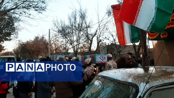 مراسم استقبال از شهید گمنام در غلامان