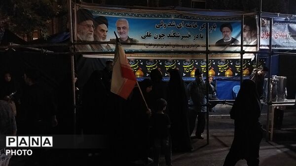 موکب شهدای روستای آهوان نیشابور  در اولین شب ماه  محرم ۱۴۰۵