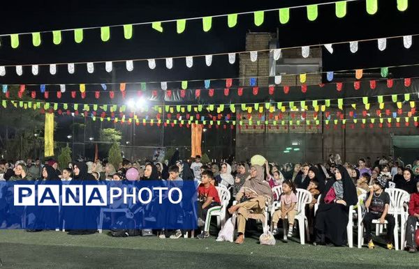 مراسم جشن ایام ربیع الاول در بوستان خورشید قم