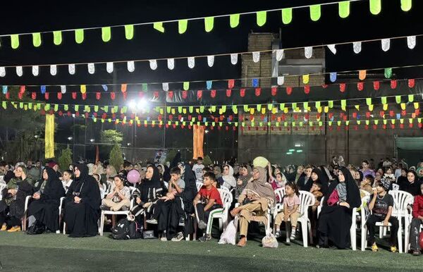 مراسم جشن ایام ربیع الاول در بوستان خورشید قم