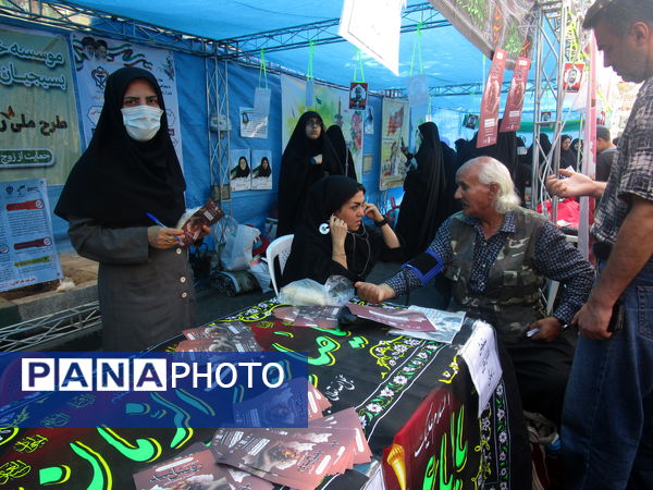 برگزاری مراسم جاماندگان اربعین حسینی در امامزاده حسن (ع) کرج 