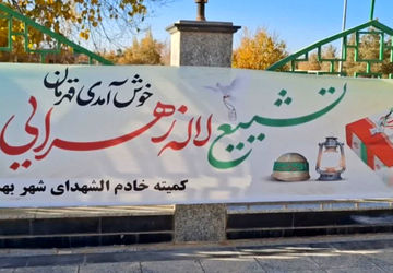 عطر مردانگی و ایثار ؛استقبال از لاله زهرایی در شهر بهمن