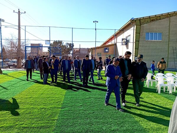 افتتاح چمن مصنوعی روستای قوژد