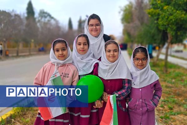 راهپیمایی یوم الله ۲۲ بهمن در شهرستان باشت با حضور گرم مردم