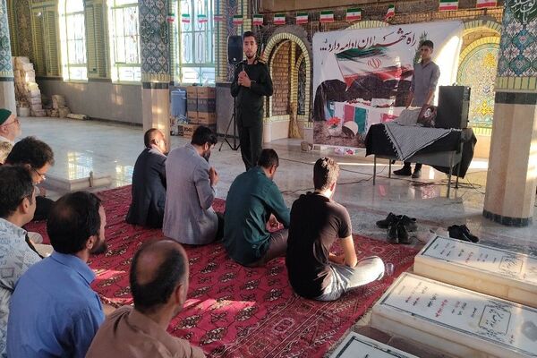 مراسم بزرگداشت و گرامیداشت یاد و خاطره دو تن از شهدای شهر بار نیشابور