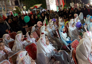 جشن تکلیف معنوی دانش آموزان دبستان شاهد در استودیو مدرسه وطن خرم آباد