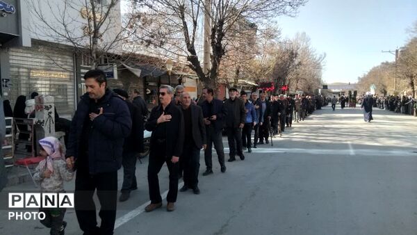 هم‌نوایی مردم نورآباد در سوگ ششمین اختر تابناک امامت
