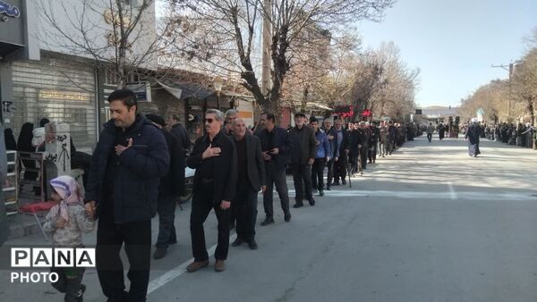 هم‌نوایی مردم نورآباد در سوگ ششمین اختر تابناک امامت