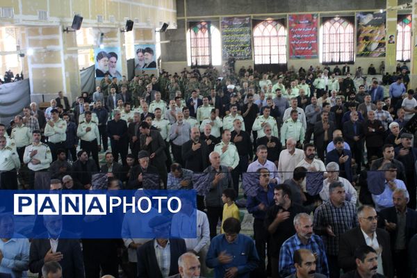 مراسم بزرگداشت شهادت سید‌الشهدا خدمت و شهدا همراه در خرم‌آباد