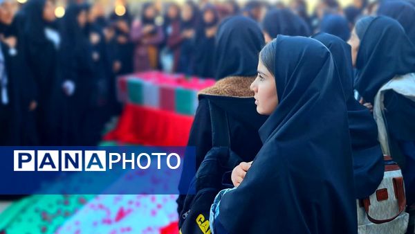 استقبال از شهدای گمنام در دبیرستان حضرت زینب(س) شهرستان لنده