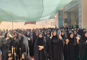 راهپیمایی جاماندگان اربعین حسینی در شهرستان سیروان