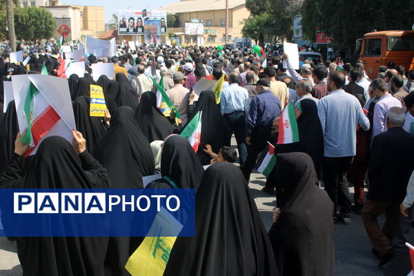 راهپیمایی روز قدس در بوشهر